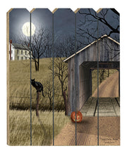 'Sleepy Hollow Bridge' By Artisan Billy Jacobs, Printed on Wooden Picket Fence Wall Art