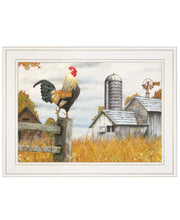 'Down on the Farm II' by Artisan Ed Wargo, Ready to Hang Framed Print, White Frame