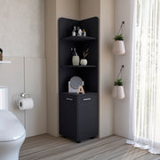 Freestanding Cabinet Kairatu, Bathroom, Black