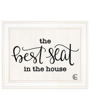 'The Best Seat in the House'  by Fearfully Made Creations, Ready to Hang Framed Print, White Frame