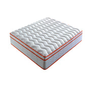 King Mattress, 12 Inch Hybrid Mattress Euro Top Medium Firm for Back & Lumbar Support, 100 Night Trial, Individual Pocket Spring Mattresses for Motion Isolation & Pressure Relief