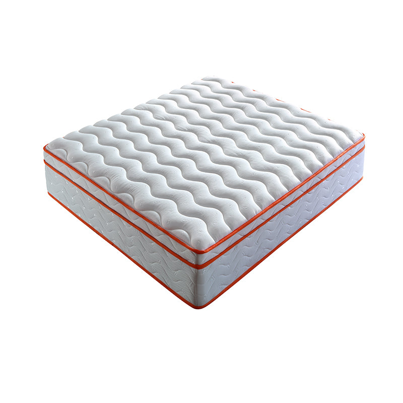 Mattress Hybrid Mattress Eurotop With Gel Memory Foam Motion Isolation Individually Wrapped Pocket Coils Pressure Relief Mattress