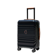 Black Spinner Luggage 24' Lightweight Suitcase with TSA Lock, USB Port, and Spinner Wheels