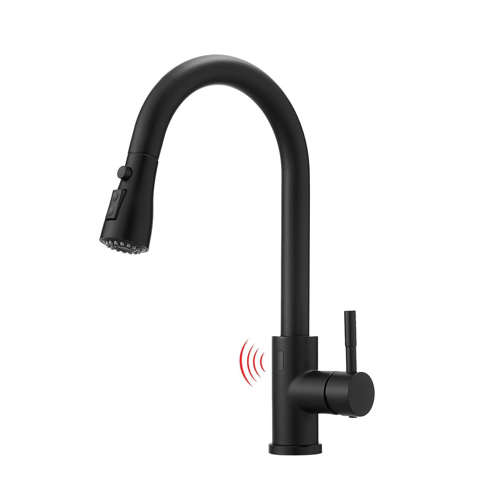 Touchless Kitchen Faucet, Hands Free Automatic Smart Kitchen Faucet, Stainless Steel Touchless Kitchen Faucet Black