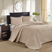 Reversible Bedspread Set Khaki King