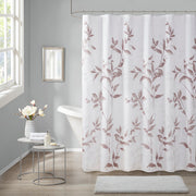 Burnout Printed Shower Curtain Mauve 72x72'