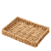 Water Hyacinth Woven Rectangular Kitchen and Serving Trays (Set of 2)