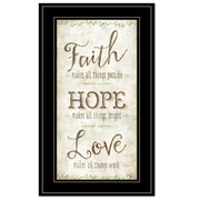 'Faith' by Mollie B, Ready to Hang Framed Print, Black Frame