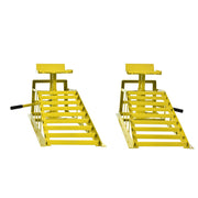 SuxiDi Garage Car Lift Hydraulic Ramps 5 Ton Capacity Yellow Iron Construction