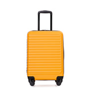 Lightweight 20' Carry On Luggage, Spinner Wheels, Orange, ABS, Compact Size