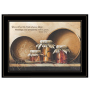 'Blessings and Prosperity' By John Rossini, Ready to Hang Framed Print, Black Frame