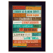'A New Day' By Marla Rae, Printed Wall Art, Ready To Hang Framed Poster, Black Frame