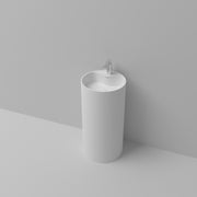 Solid Surface Pedestal Bathroom Sink Basin 66S-08