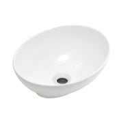 16' x 13' x 5.5' White Oval Ceramic Countertop Bathroom Vanity Vessel Sink