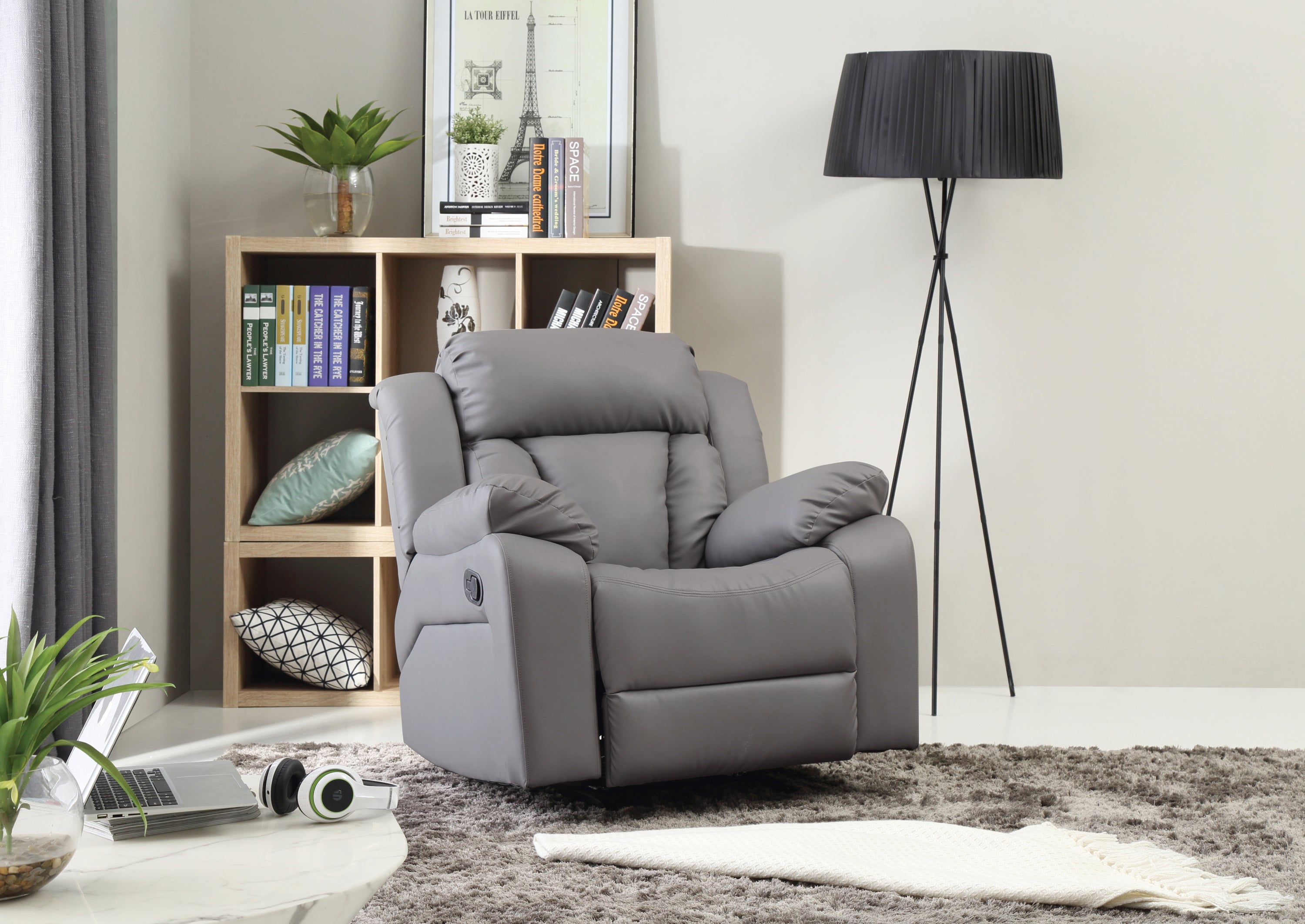 Stylish Gray Rocker Recliner For Cozy Spaces