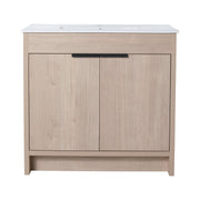 36' Freestanding Bathroom Vanity & 2 Soft-Close Cabinet Doors ((KD-PACKING),Only Including Cabine-BVB02436PLO