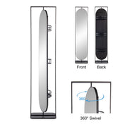 18' x 12' x78' Full Length Standing Mirror, 360° Swivel Floor Mirror  for Bedroom Living Room Vanity Entryway