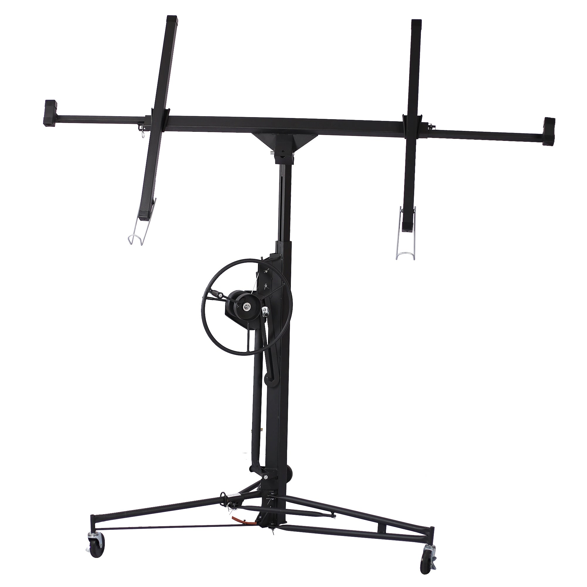 Professional Drywall Lift Panel Hoist Jack Lifter, Black, Sturdy Welded Steel, 11' Max Height
