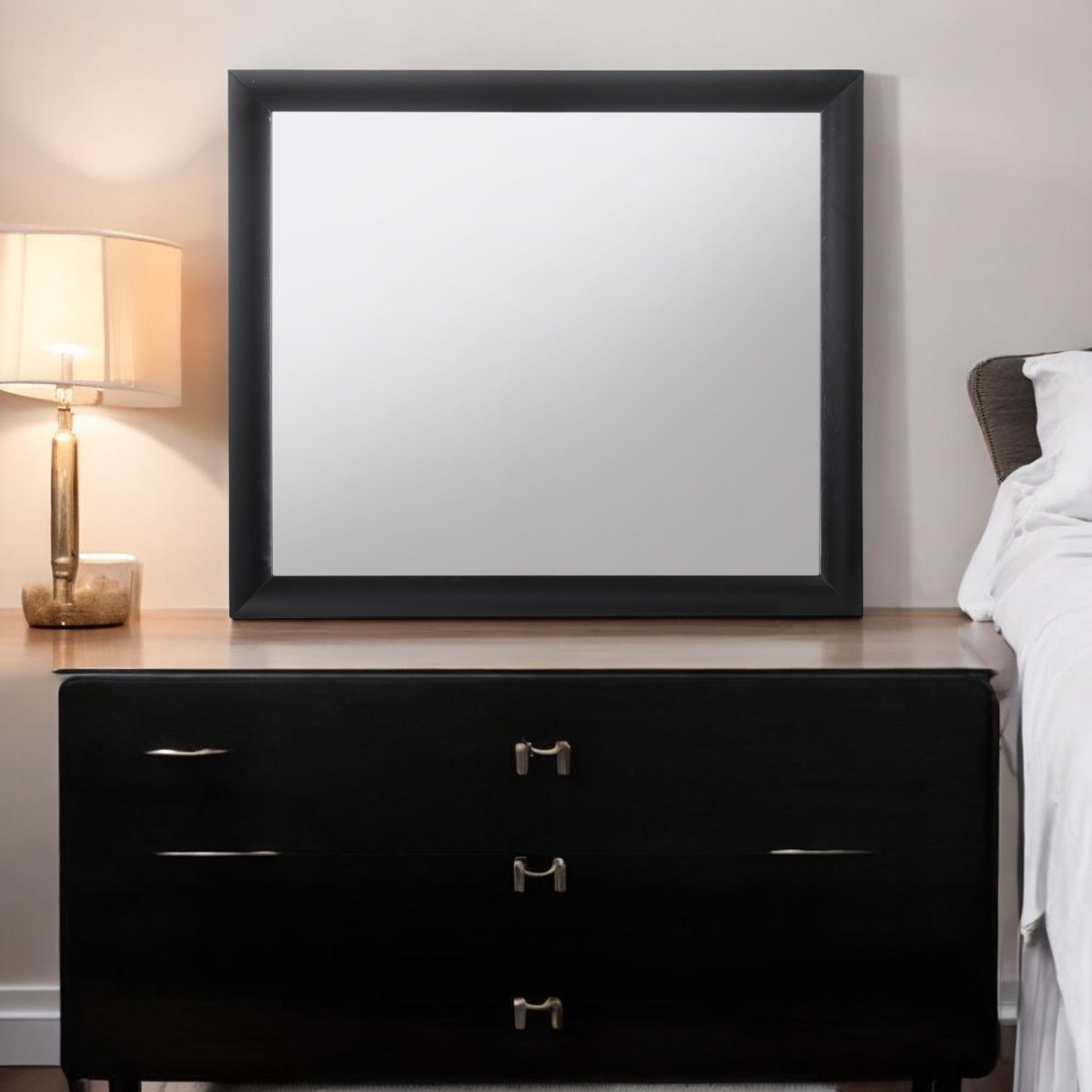Ireland Black Finish Mirror