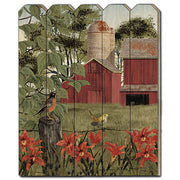 'Summer Days' by Billy Jacobs, Printed Wall Art on a Wood Picket Fence