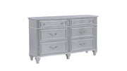 Mystic Contemporary Style 6-Drawer Dresser made with wood in Silver.(INCLUDES ONLY DRESSER)  same as B009P309547 (CA inventory)