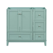 [Cabinet Only] 36' Bathroom Vanity-Green (Sink not included)