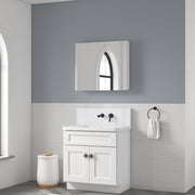 30'' W x 26'' H Surface Frameless Bathroom Mirror Medicine Cabinet