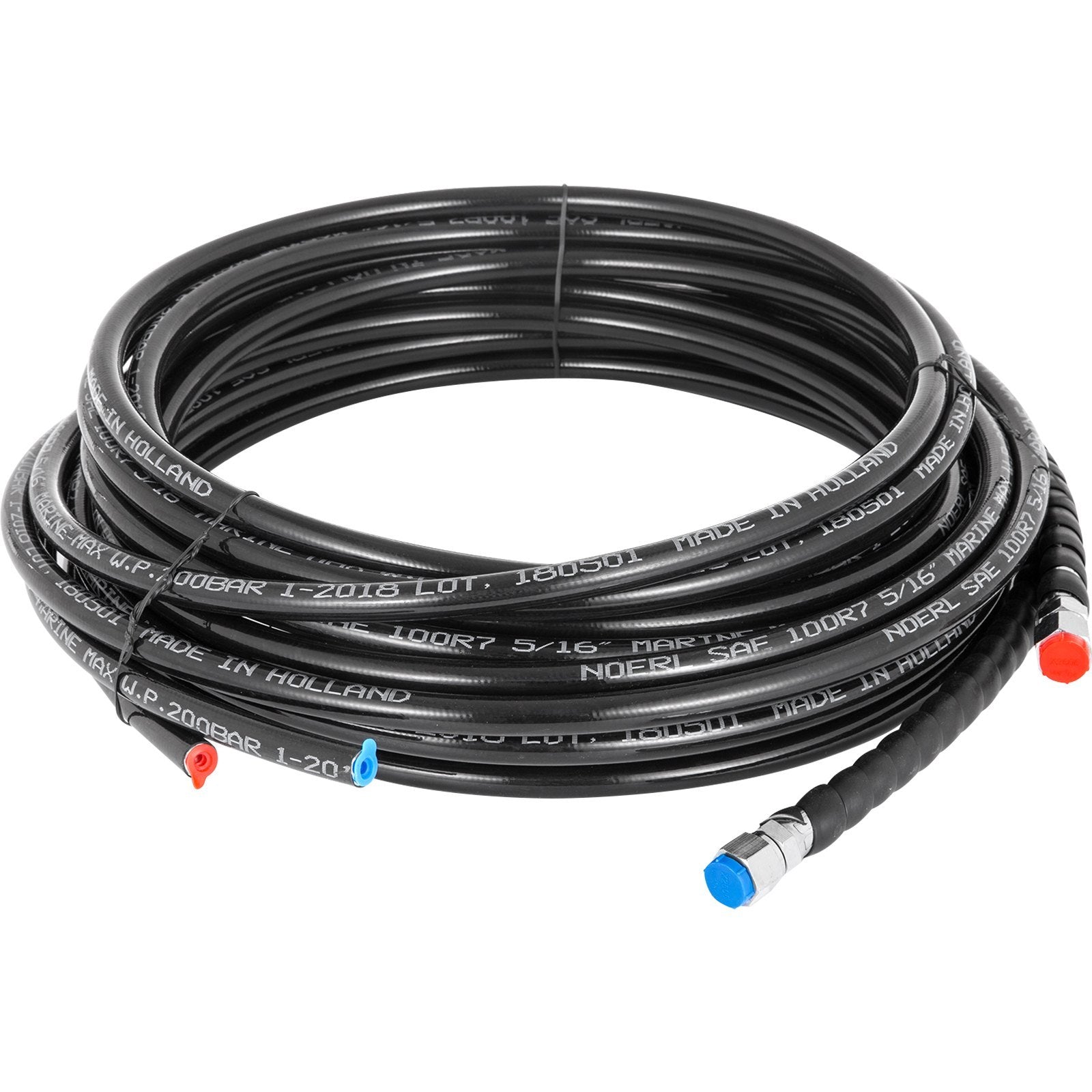 Hydraulic Steering Kit 300HP Hydraulic Steering Compact Cylinder Hydraulic Outboard Steering Kit with Helm Pump for Boat Marine Steering System