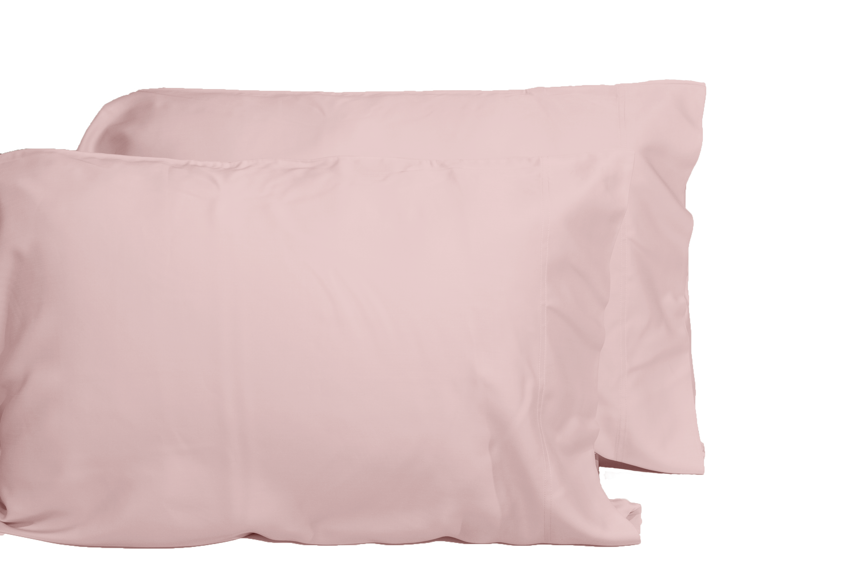 Luxurious Viscose from 100% Bamboo 2-Piece Pillowcase Set , Oeko-TEX Certified, King - Pale Rose