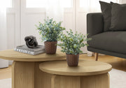 Artificial Plant, 13' Tall, Eucalyptus Grass, Indoor, Faux, Fake, Table, Greenery, Potted, Set Of 2, Decorative, Green Leaves, Brown Pots