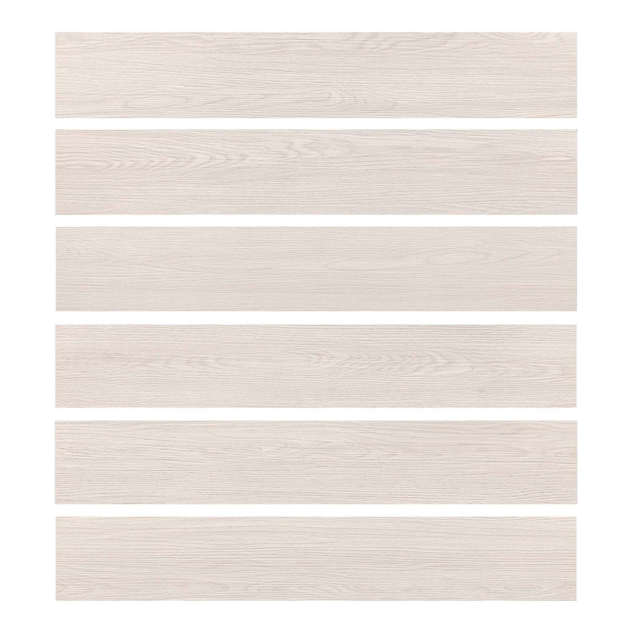 36PCS 12 MIL 6 in. x 36 in. Peel and Stick Vinyl Flooring, UV Surface Flooring Tile in Log Grey, Water-Resistant(54 sq. ft.)