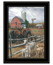 'The Old Tractor' by Ed Wargo, Ready to Hang Framed Print, Black Frame