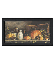 'Pumpkin & Pods' by Artisan John Rossini, Ready to Hang Framed Print, Black Frame