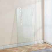 Tempered clear glass top.60x120x1CM