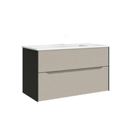 DAX Sahara Vanity Cabinet 40 Matt Black / Matt Mink w/ Onix Basin