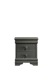 Blaze Modern Style 2-Drawer Night stand Made with Wood in Metallic Gray same as G150108708  (NJ inventory)