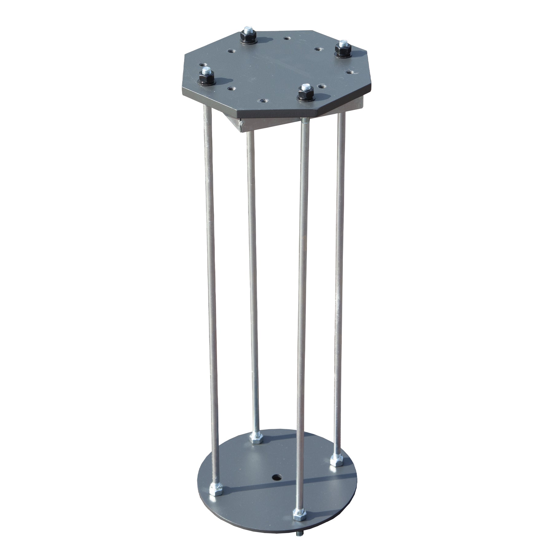 Patio Umbrella Base in Ground, Heavy-Duty Steel Construction for Stability, Supports up to 700LBS, 7.8' x 7.8' x 22'
