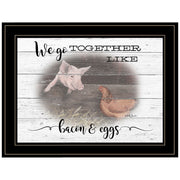 'We Go Together' By Billy Jacobs, Ready to Hang Framed Print, Black Frame