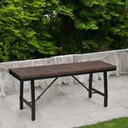 Mariatu Oak & Black Finish Bench