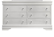Blaze Modern Style 6- Drawer Dresser Made with Wood in White(Only Dresser) same as B009P286630 (CA inventory)
