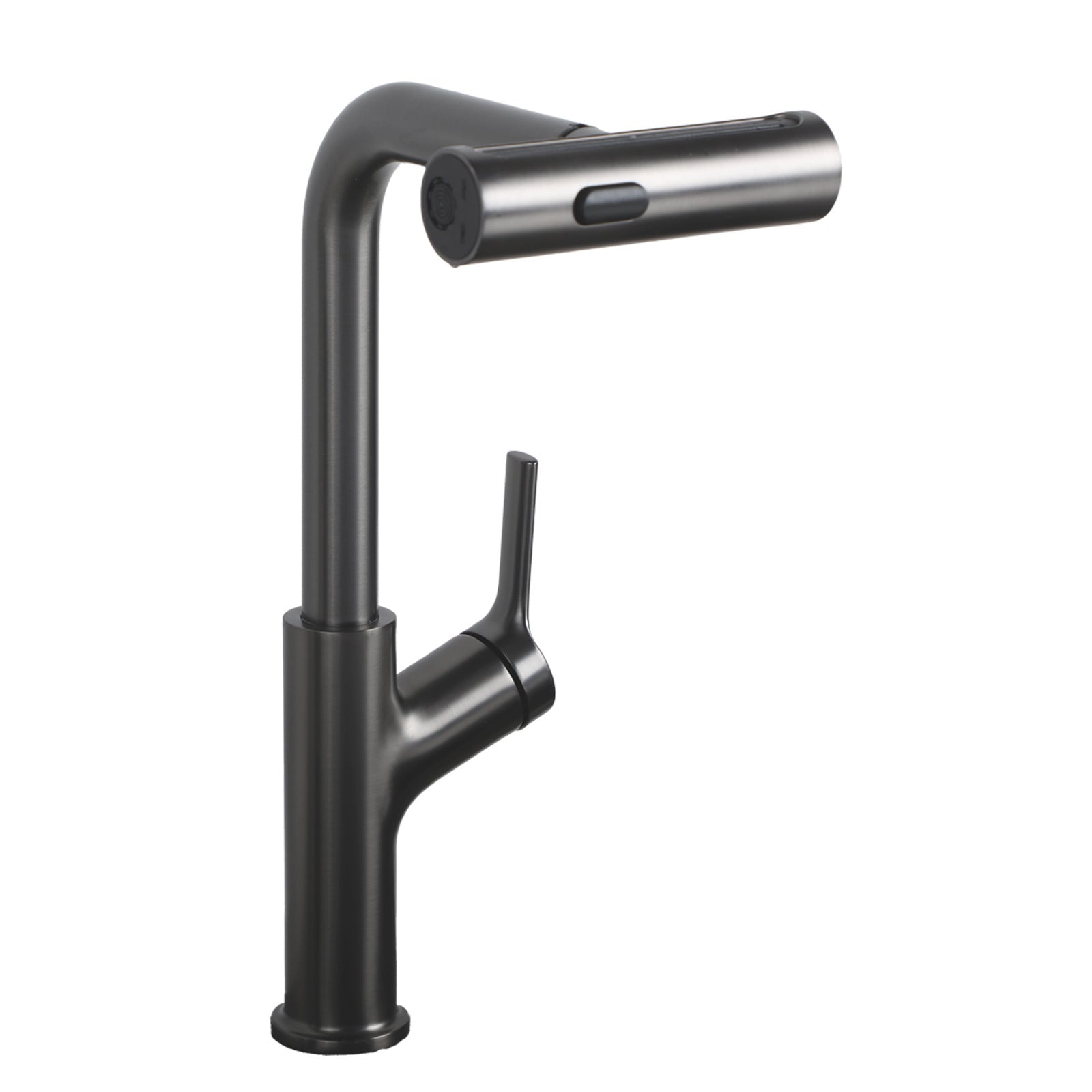 Modern 360° Pull-Down Kitchen Faucet with 4 Spray Modes, Gunmetal Black Stainless Steel