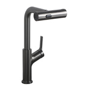 Modern 360° Pull-Down Kitchen Faucet with 4 Spray Modes, Gunmetal Black Stainless Steel