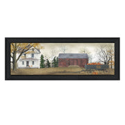 'Pumpkins For Sale' By Billy Jacobs, Printed Wall Art, Ready To Hang Framed Poster, Black Frame