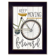 'Moving Forward' By Marla Rae, Printed Wall Art, Ready To Hang Framed Poster, Black Frame