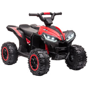 12V Kids ATV Quad Car with Forward & Backward Function, Four Wheeler for Kids with Wear-Resistant Wheels, Music, Electric Ride-on ATV for Toddlers Ages 3+ Years Old, Red