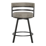 Gene - Swivel Counter Stool - Dark Gray