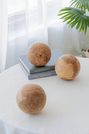 S/3 D5.9x5.9' Teak Ball
