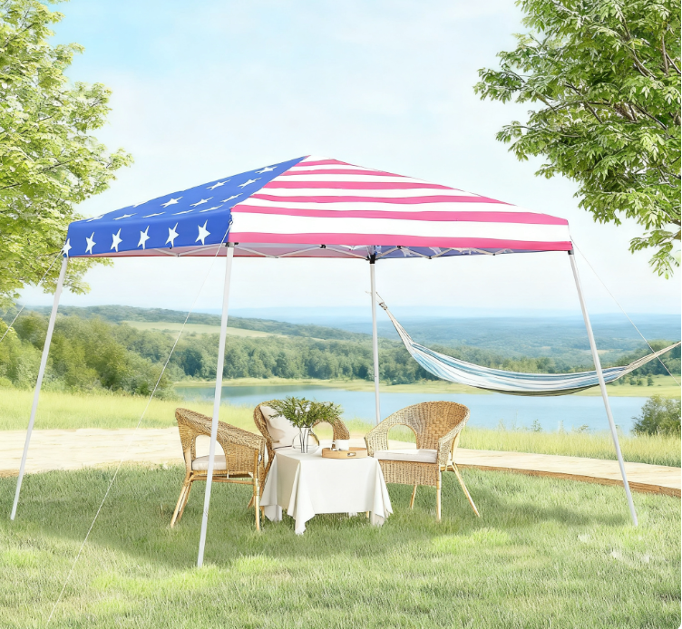 Pop Up Tent Slant Leg Pop Up Canopy Tent , Beach Canopy Instant Sun Shelter