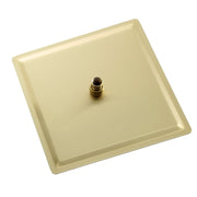 16' Square Gold Stainless Steel Rainfall Shower Head - Wall/Ceiling Mount with Self-Cleaning Nozzles & Full Coverage Design
