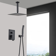 Ceiling Mounted Shower System Combo Set with Handheld and 10'Shower head
